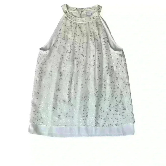 Diane Von Furstenberg Parvay Flutter Foil Top Size 0 - Picture 1 of 7